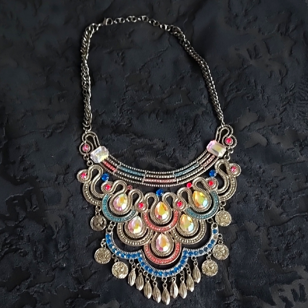 Elegant Multicolor Statement Necklace